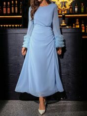 Акція на Сукня осіння жіноча SHEIN GD-00209374 M Синя від Rozetka