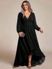 Акція на Сукня осіння жіноча SHEIN GD-00209392 4XL Чорна від Rozetka
