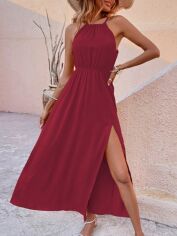 Акція на Сукня жіноча SHEIN GD-00207585 L Бордова від Rozetka