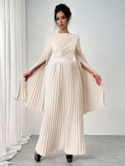 Акція на Сукня осіння жіноча SHEIN GD-00213304 L Кремова від Rozetka