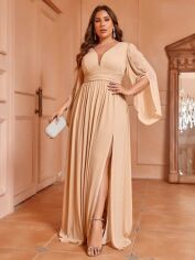 Акція на Сукня осіння жіноча SHEIN GD-00214413 1XL Кремова від Rozetka