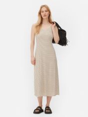 Акція на Сукня-майка міді літня жіноча Primark XAZ519945XVND S Бежева з чорним від Rozetka