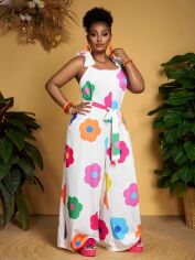 Акція на Комбінезон жіночий SHEIN GD-00225448 0XL Білий від Rozetka