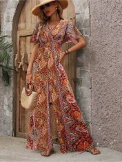Акція на Комбінезон жіночий SHEIN GD-00218615 XL Помаранчевий від Rozetka