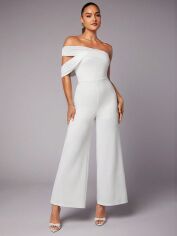 Акція на Комбінезон жіночий SHEIN GD-00226767 XS Білий від Rozetka