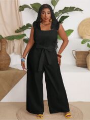 Акція на Комбінезон жіночий SHEIN GD-00201078 1XL Чорний від Rozetka