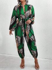Акція на Комбінезон жіночий SHEIN GD-00208074 2XL Зелений від Rozetka