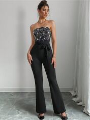 Акція на Комбінезон жіночий SHEIN GD-00219499 L Чорний від Rozetka