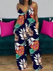 Акція на Комбінезон жіночий SHEIN GD-00225514 2XL Синій від Rozetka