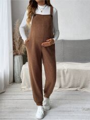 Акція на Комбінезон для вагітних SHEIN GD-00222715 M Коричневий від Rozetka