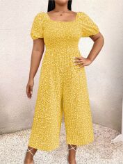 Акція на Комбінезон жіночий SHEIN GD-00225858 2XL Жовтий від Rozetka