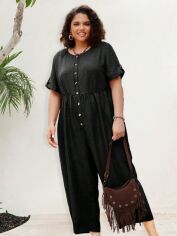 Акція на Комбінезон жіночий SHEIN GD-00191728 3XL Чорний від Rozetka