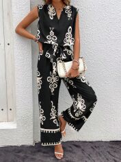 Акція на Костюм оверсайз жіночий SHEIN GD-00227258 S Чорний від Rozetka