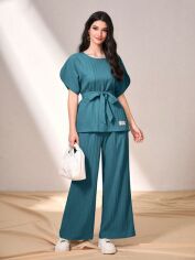 Акція на Костюм жіночий SHEIN GD-00203040 L Синій від Rozetka