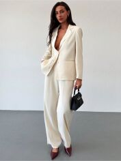 Акція на Костюм жіночий SHEIN GD-00196907 M Кремовий від Rozetka