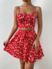 Акція на Костюм жіночий SHEIN GD-00226871 S Червоний від Rozetka