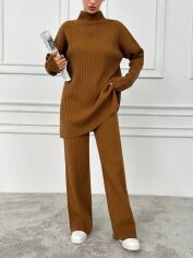 Акція на Костюм жіночий SHEIN GD-00194584 M Коричневий від Rozetka