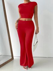 Акція на Костюм жіночий SHEIN GD-00224174 0XL Червоний від Rozetka