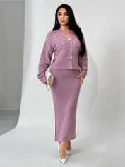 Акція на Костюм жіночий SHEIN GD-00194878 L Світло-фіолетовий від Rozetka