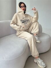 Акція на Костюм жіночий SHEIN GD-00202117 M Кремовий від Rozetka