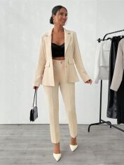 Акція на Костюм жіночий SHEIN GD-00204754 M Бежевий від Rozetka