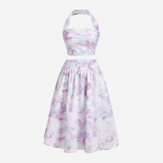 Акція на Костюм жіночий SHEIN GD-00216395 4XL Ліловий від Rozetka