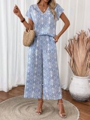 Акція на Костюм жіночий SHEIN GD-00216274 S Блакитний від Rozetka