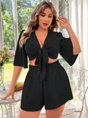 Акція на Костюм жіночий SHEIN GD-00207173 2XL Чорний від Rozetka