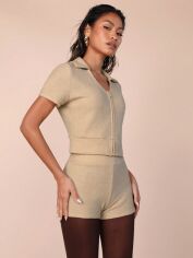 Акція на Костюм жіночий SHEIN GD-00222180 S Кремовий від Rozetka