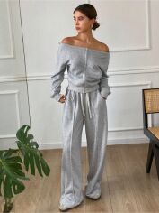 Акція на Костюм жіночий SHEIN GD-00202116 L Сірий від Rozetka