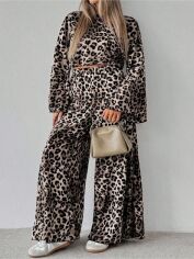 Акція на Костюм жіночий SHEIN GD-00218350 0XL Коричневий від Rozetka