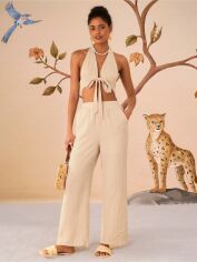Акція на Костюм жіночий SHEIN GD-00195569 S Кремовий від Rozetka
