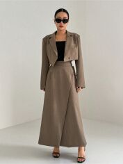 Акція на Костюм жіночий SHEIN GD-00228006 S Коричневий від Rozetka