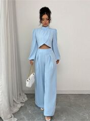Акція на Костюм жіночий SHEIN GD-00208621 L Блакитний від Rozetka