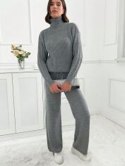 Акція на Костюм жіночий SHEIN GD-00194055 S-Petite Сірий від Rozetka