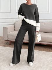 Акція на Костюм жіночий SHEIN GD-00194230 L Темно-сірий від Rozetka