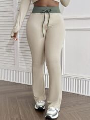 Акція на Спортивні штани жіночі SHEIN GD-00202396 M Кремові від Rozetka