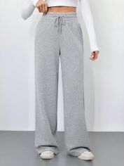 Акція на Спортивні штани жіночі SHEIN GD-00207397 L-Tall Сірі від Rozetka