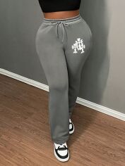 Акція на Спортивні штани жіночі SHEIN GD-00207468 L Сірі від Rozetka