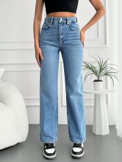 Акція на Джинси Regular Fit жіночі SHEIN GD-00195108 40 Блакитні від Rozetka