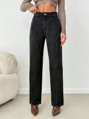 Акція на Джинси Regular Fit жіночі SHEIN GD-00195791 38 Чорні від Rozetka