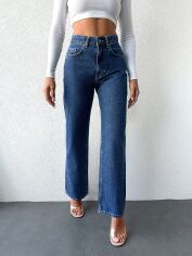 Акція на Джинси Кльош жіночі SHEIN GD-00195393 XXS-Petite Сині від Rozetka