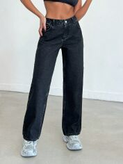 Акція на Джинси Regular Fit жіночі SHEIN GD-00195865 34 Чорні від Rozetka