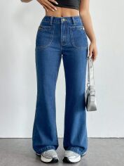 Акція на Джинси Кльош жіночі SHEIN GD-00210562 S Сині від Rozetka