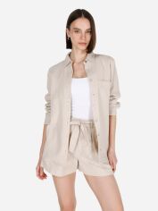 Акція на Сорочка бавовняна жіноча Colin's CL1074245BEI L Beige від Rozetka