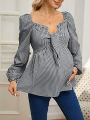 Акція на Блузка жіноча SHEIN GD-00200626 XL Чорна з білим від Rozetka