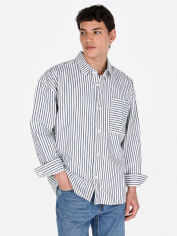 Акція на Сорочка джинсова оверсайз чоловіча Colin's CL1075128DN03917 M Stripe Wash від Rozetka
