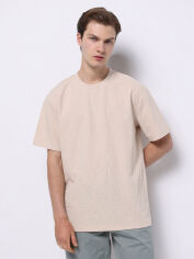Акція на Футболка бавовняна довга чоловіча Colin's CL1074855BEI M Beige від Rozetka