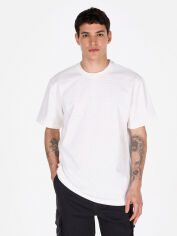 Акція на Футболка бавовняна довга чоловіча Colin's CL1074855WHT XL White від Rozetka