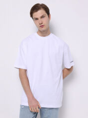 Акція на Футболка бавовняна довга чоловіча Colin's CL1077193OFW 2XL Off White з принтом від Rozetka